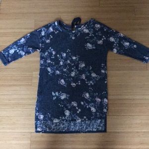 LC Lauren Conrad high low hem floral tunic